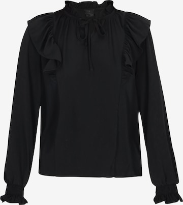 Camicia da donna di DreiMaster Klassik in nero: frontale