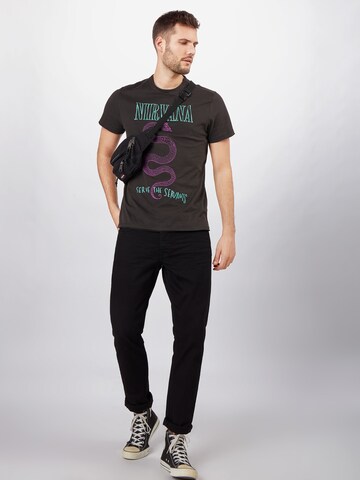 AMPLIFIED Regular Fit Bluser & t-shirts 'NIRVANA' i grå