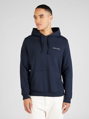 Sweat-shirt Lyle & Scott en bleu : devant