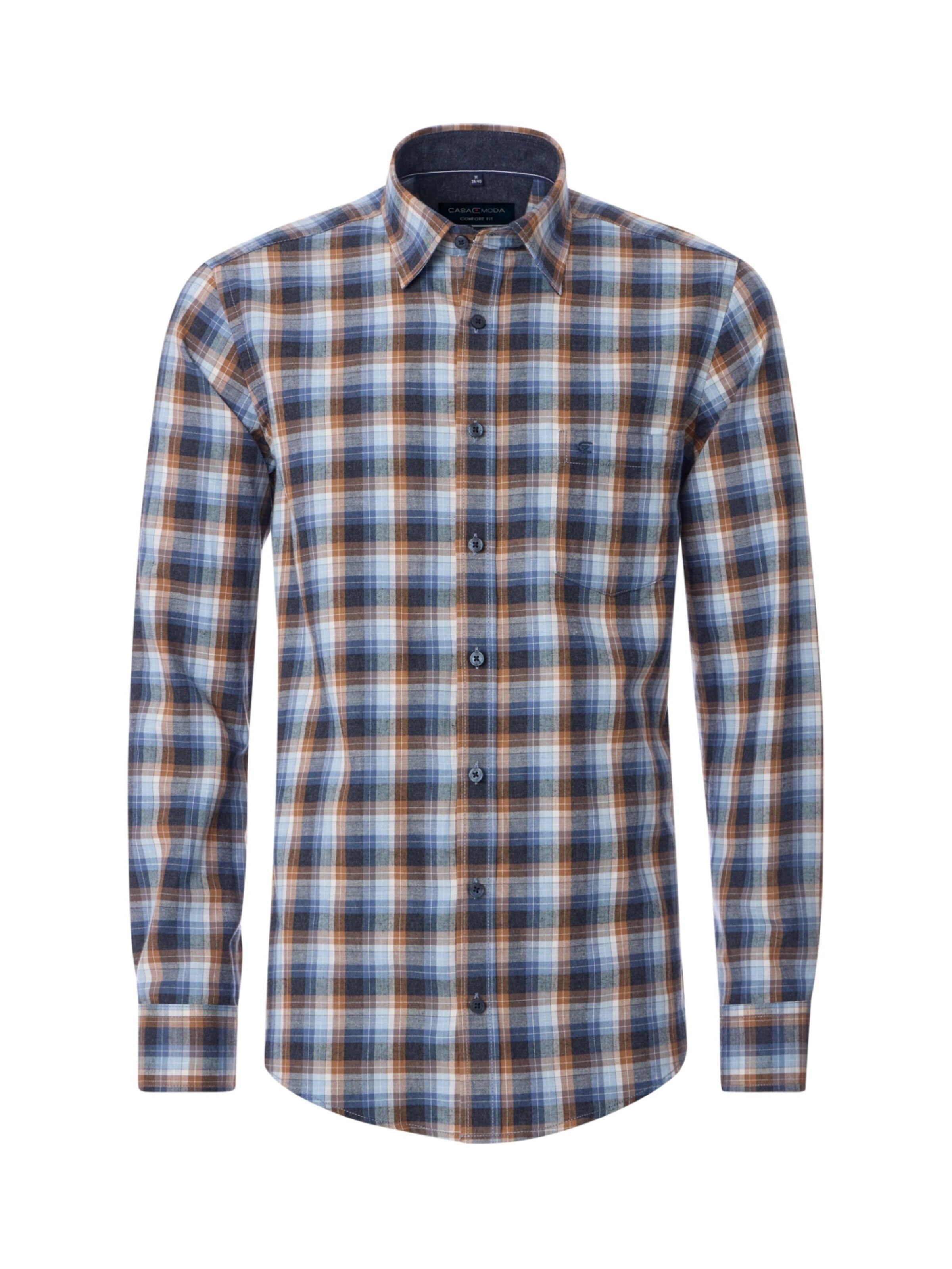 CASAMODA Comfort fit Business Shirt 'Kent Comfort Fit 101 blau' in Blue: front