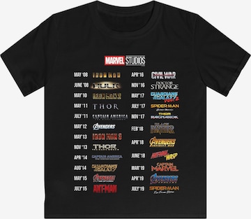 T-Shirt 'Marvel Studios Filme' F4NT4STIC en noir : devant