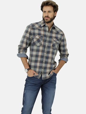 BABISTA Regular fit Button Up Shirt in Blue: front