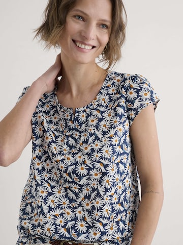 Seasalt Cornwall Bluse 'Garden Gate' in Blau: Vorderseite