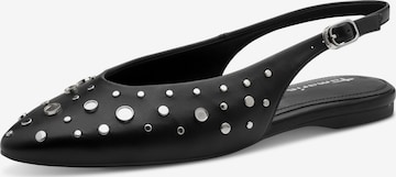 Ballerines à lanières Tamaris en noir : devant