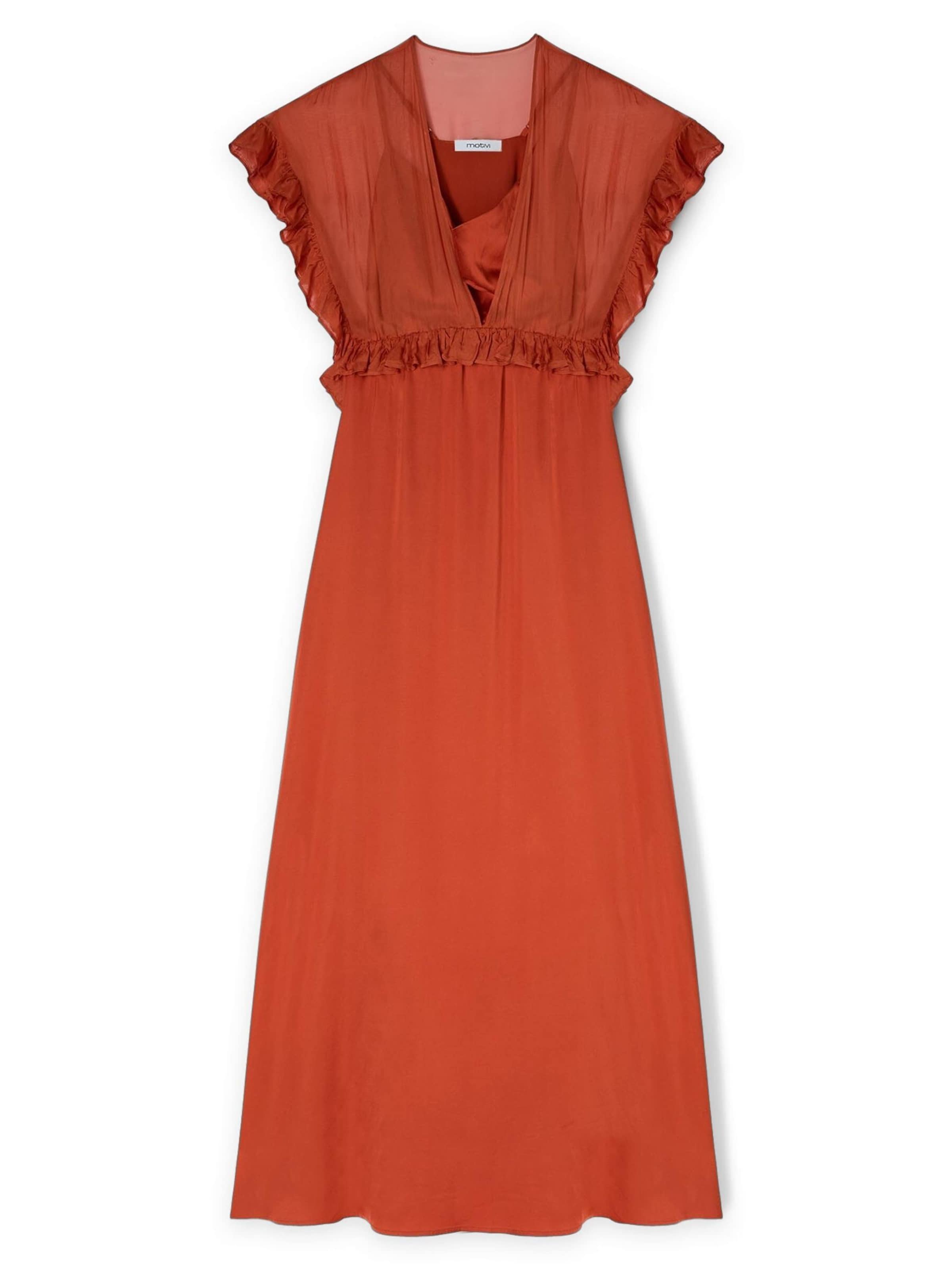 Robe MOTIVI en orange : devant