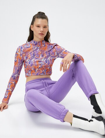 Koton Tapered Pants in Purple