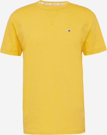 Tommy Jeans Tričko – žlutá: přední strana