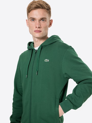 LACOSTE - Regular Fit Casaco em moletão em verde