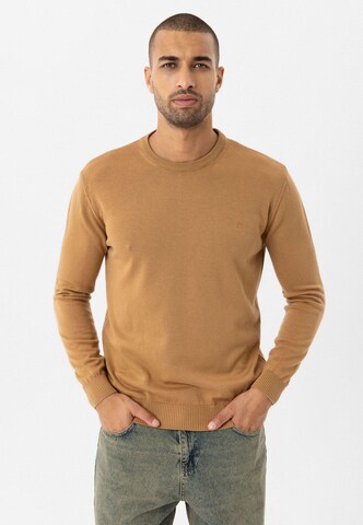 Anou Anou Sweater'Soriro' in Braun: Vorderseite