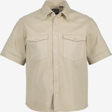 STHUGE Regular fit Button Up Shirt in Beige: front