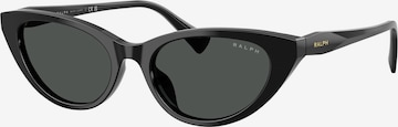 melns Ralph Lauren Saulesbrilles: no priekšpuses