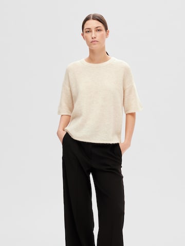 SELECTED FEMME Sweater 'MALINE-LILIANA' in Beige