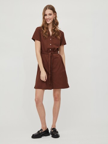 VILA Shirt Dress in Brown