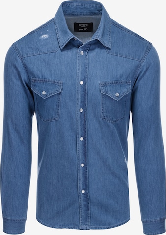 Ombre Regular fit Overhemd 'K567' in Blauw: voorkant