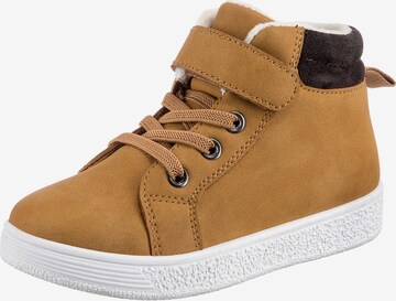 D.T. NEW YORK Sneakers in Brown: front