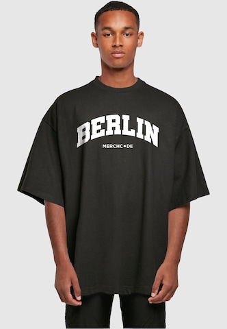 Merchcode Футболка 'Berlin' в Черный: спереди