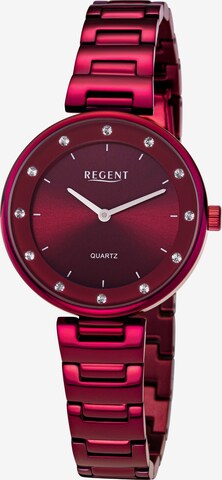 REGENT Analog Watch in Red: front