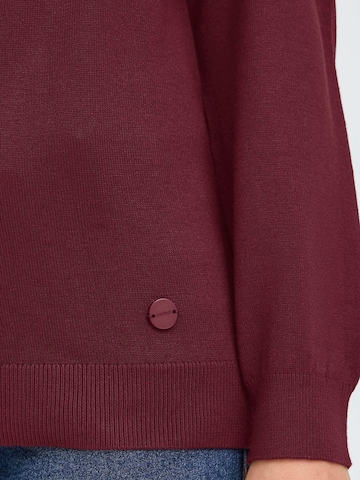 Pull-over ' OXAIDA ROLLNECK ' Oxmo en rouge