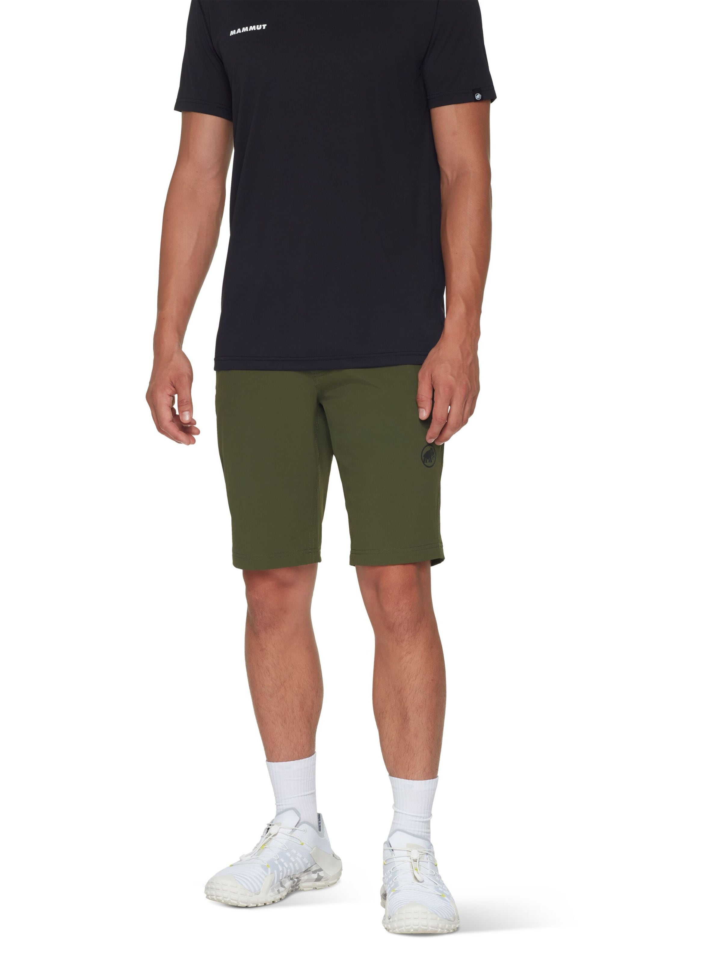 MAMMUT Regular Outdoor Pants 'Hiking V' in Green: front