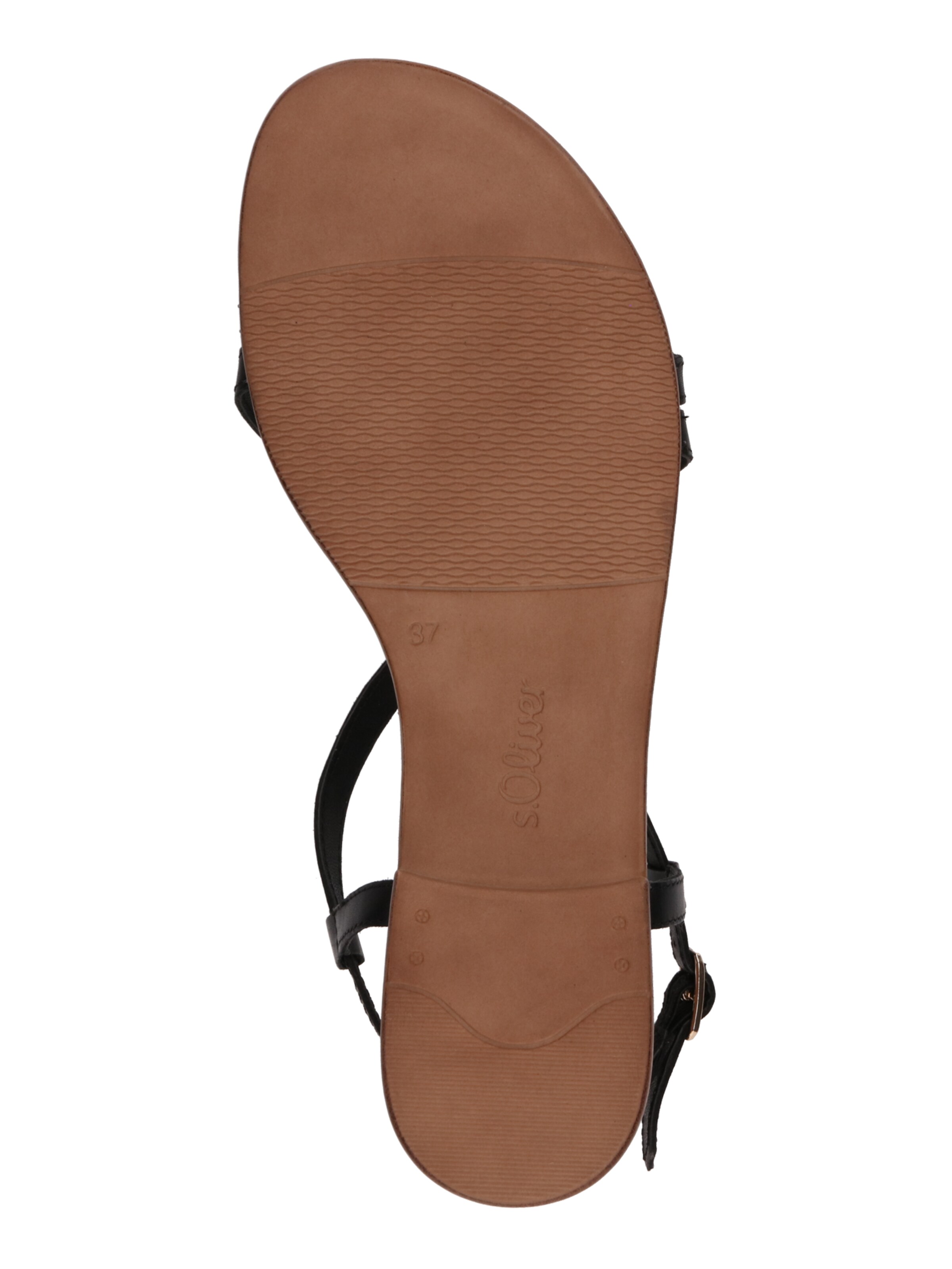 s.Oliver Sandały z rzemykami w kolorze czarny