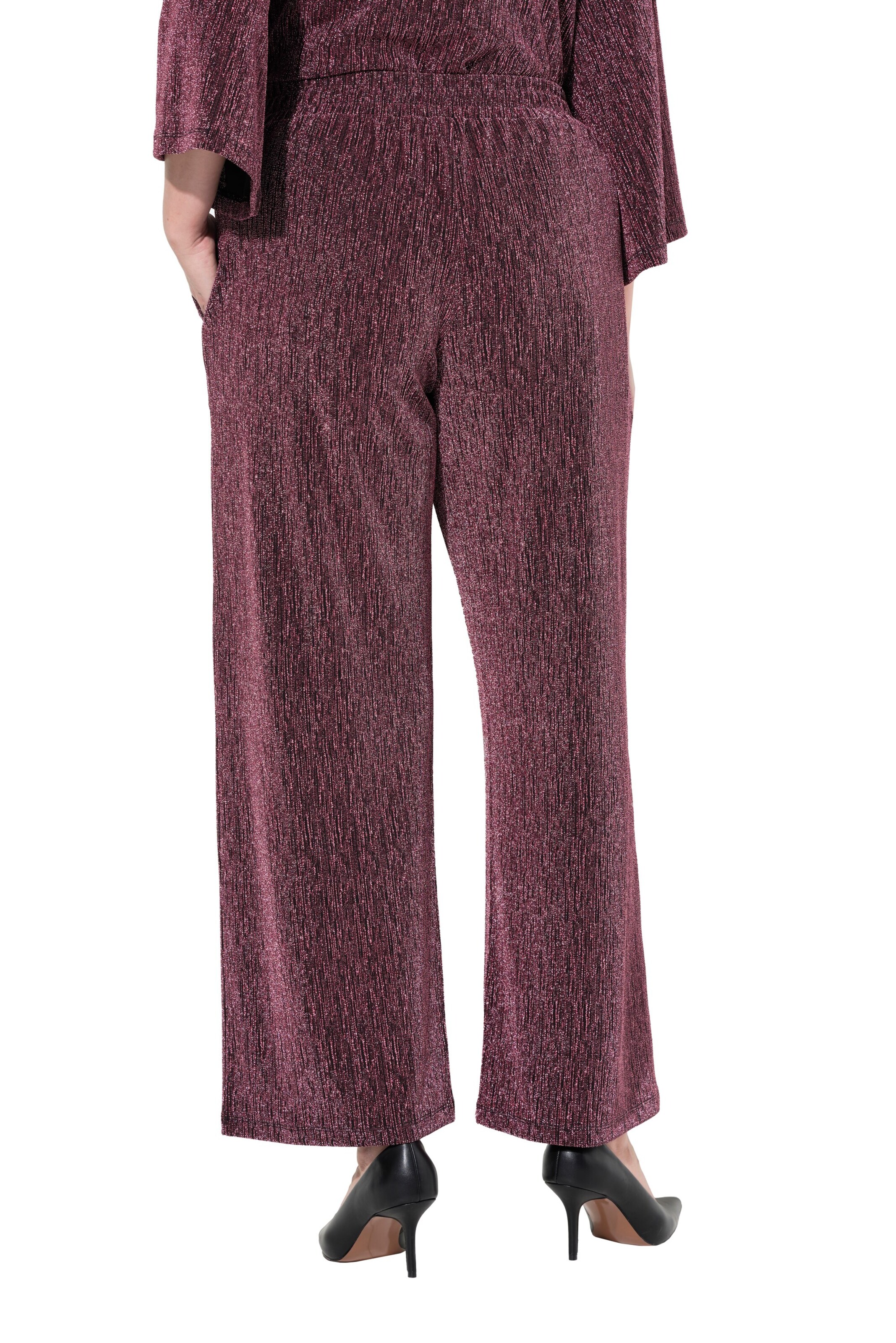 MIAMODA Wide leg Broek in Rood