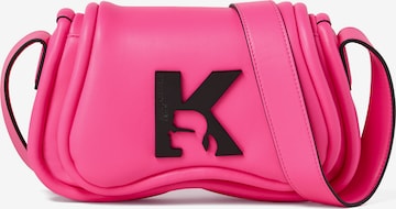 KARL LAGERFELD JEANS - Bolso de hombro en rosa: frente