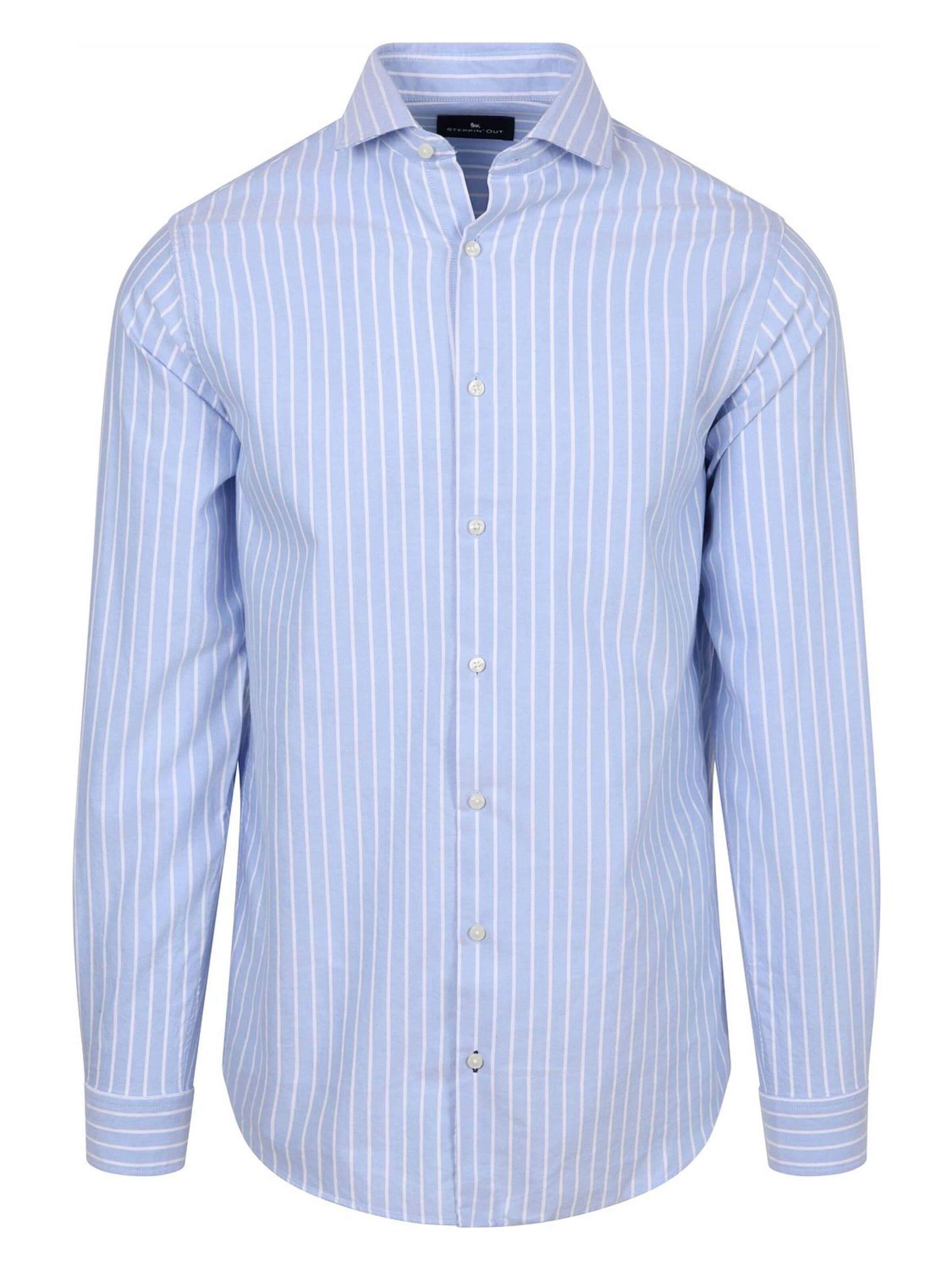 Steppin' out Regular fit Button Up Shirt in Blue: front