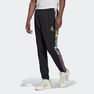 ADIDAS SPORTSWEAR Tapered Sporthose 'Tiro Pride' in Schwarz: Vorderseite