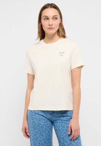 MUSTANG T-Shirt 'Floris' in Beige: Vorderseite