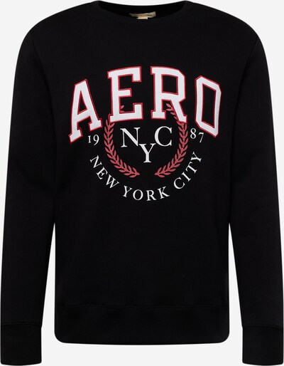 AÉROPOSTALE Sweatshirt 'NYC 1987' in rot / schwarz / weiß, Produktansicht