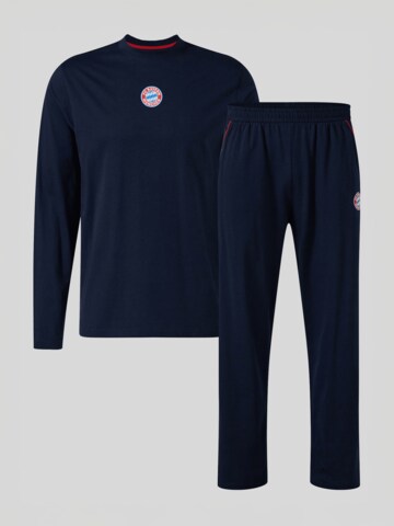 FC BAYERN MÜNCHEN Long Pajamas in Blue: front