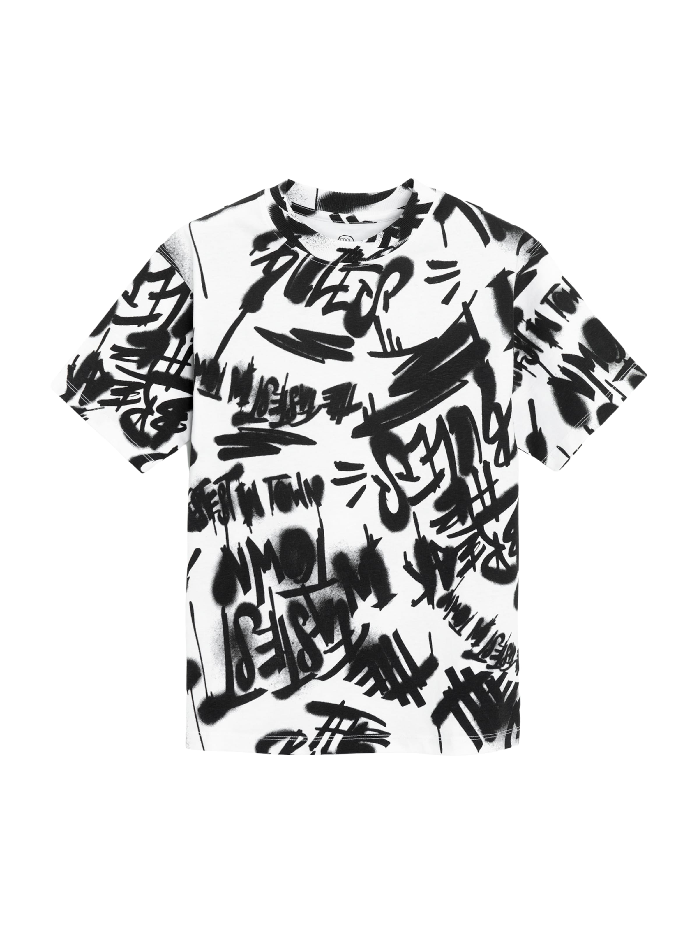 T-Shirt Cool Club en blanc : devant