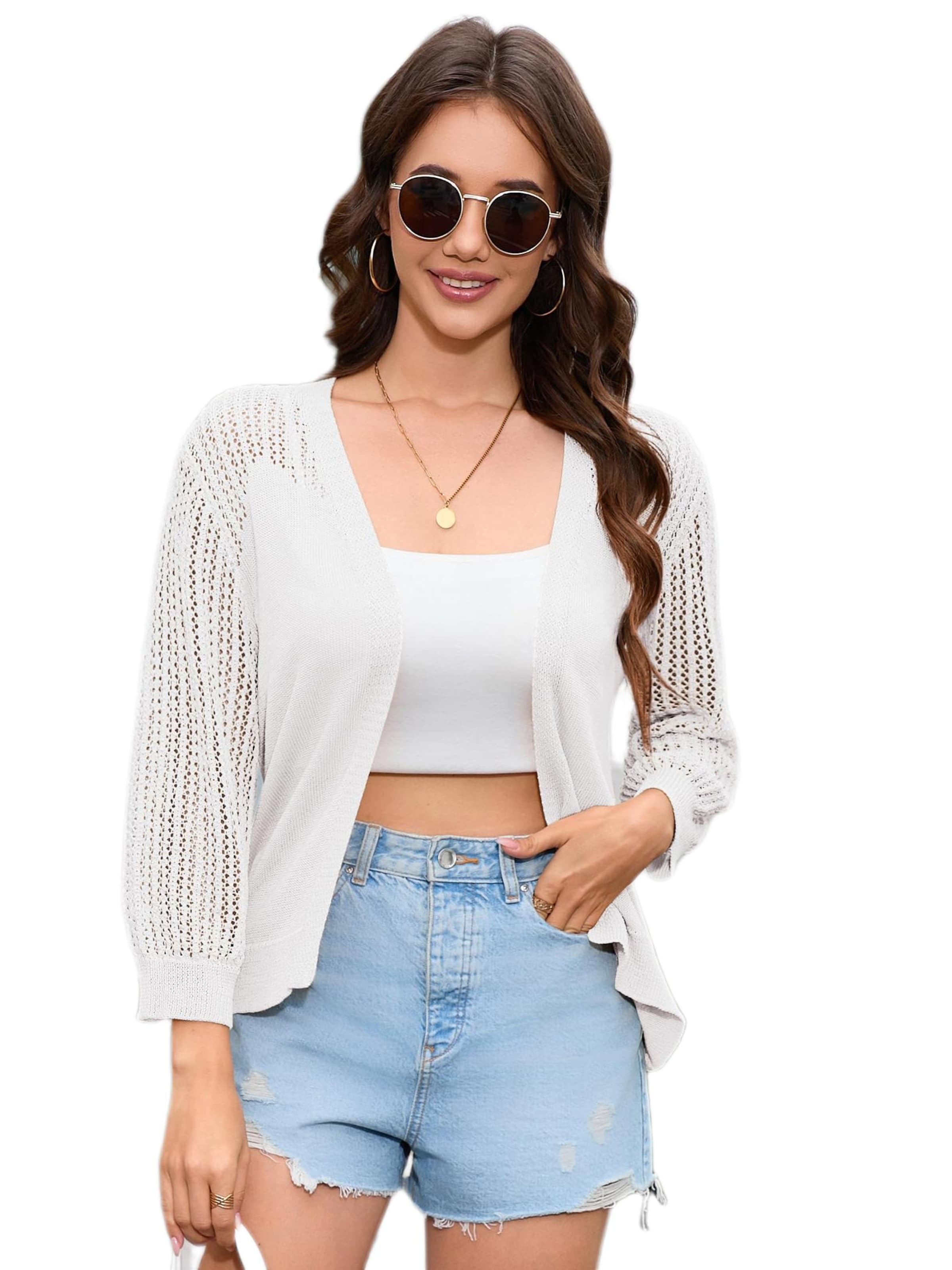 Yesfashion Knit Cardigan in White, Item view