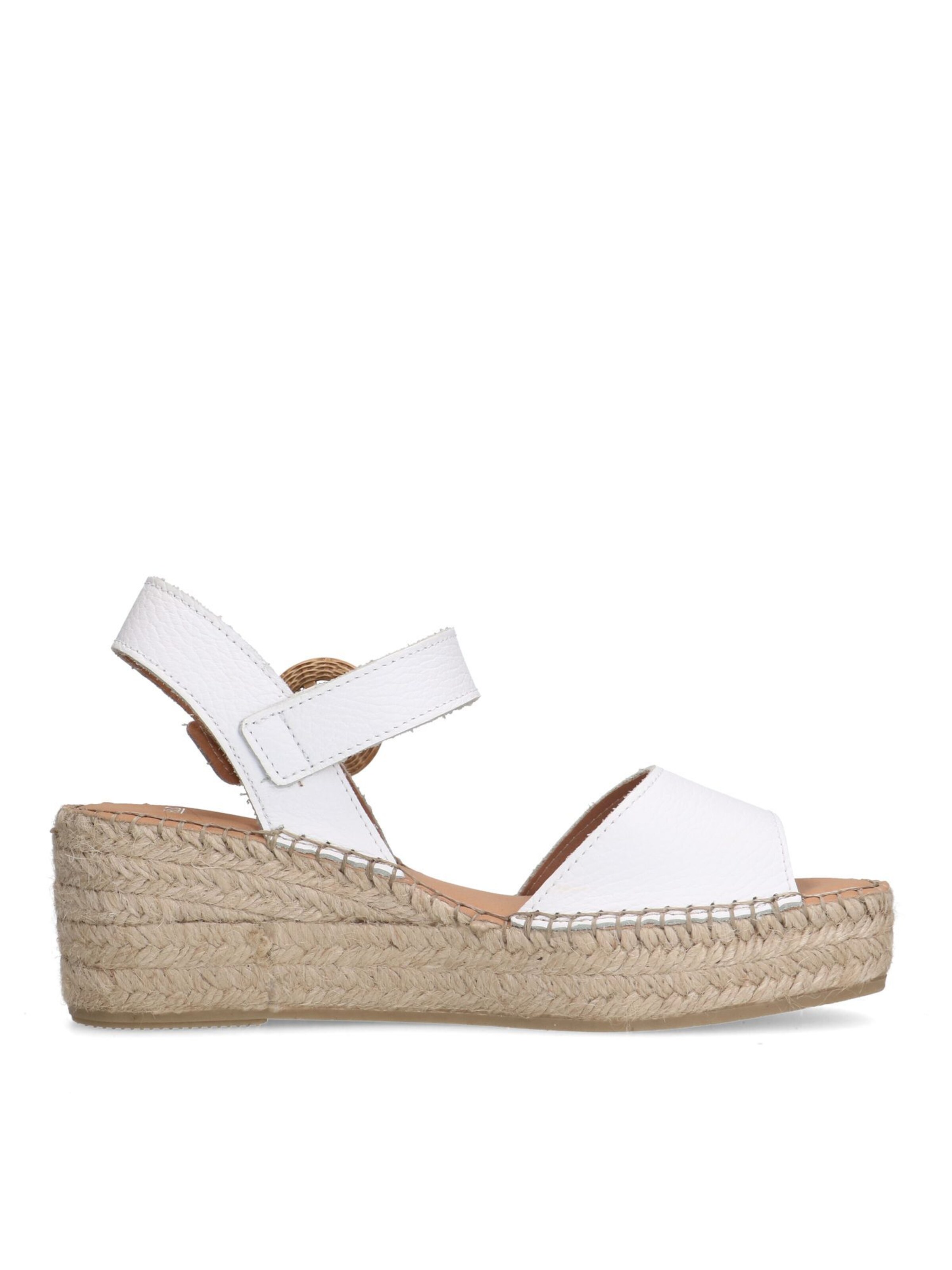 MANFIELD Sandale in Weiß