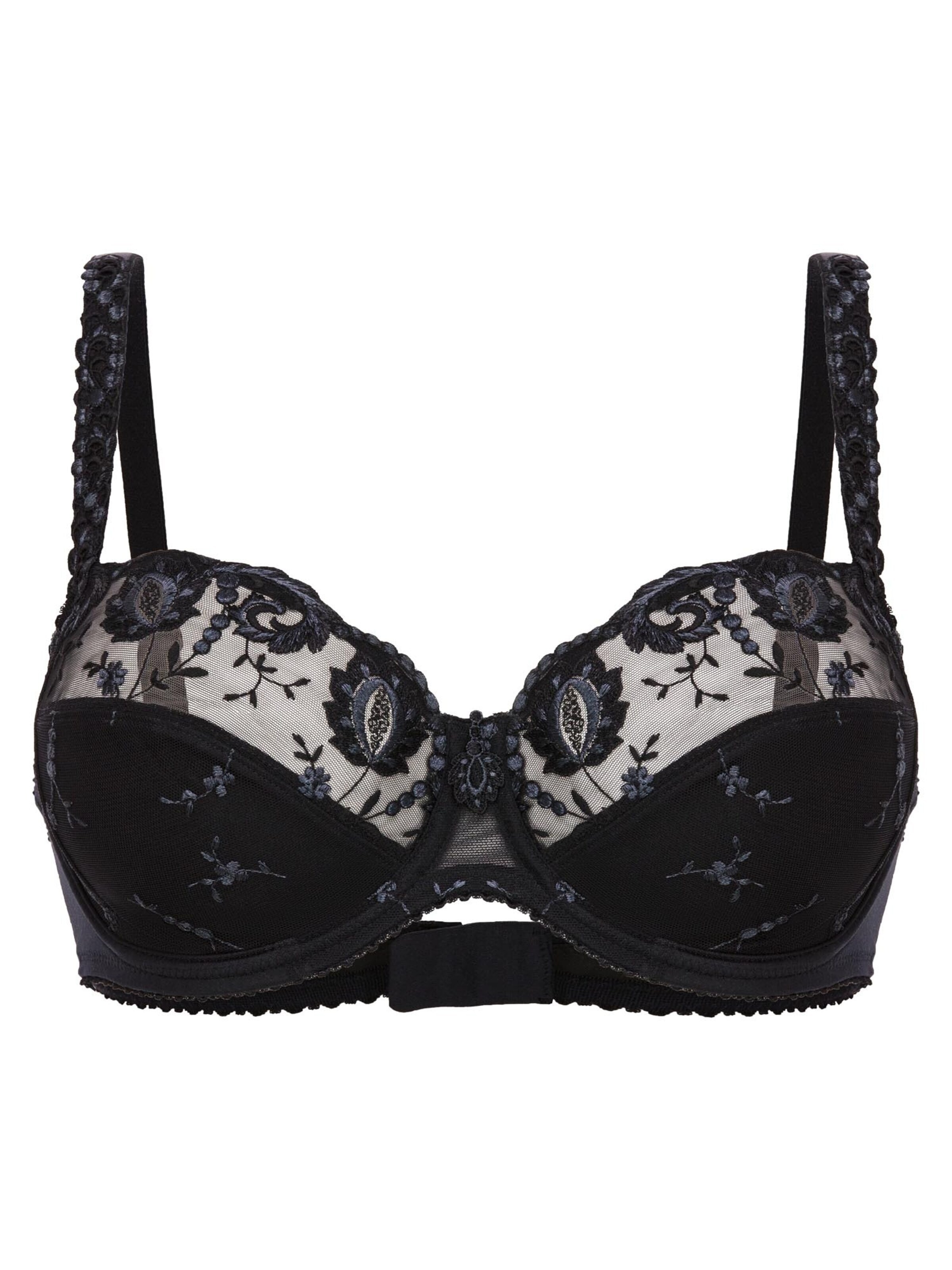 Conturelle Minimiser Bra 'Provence' in Black: front
