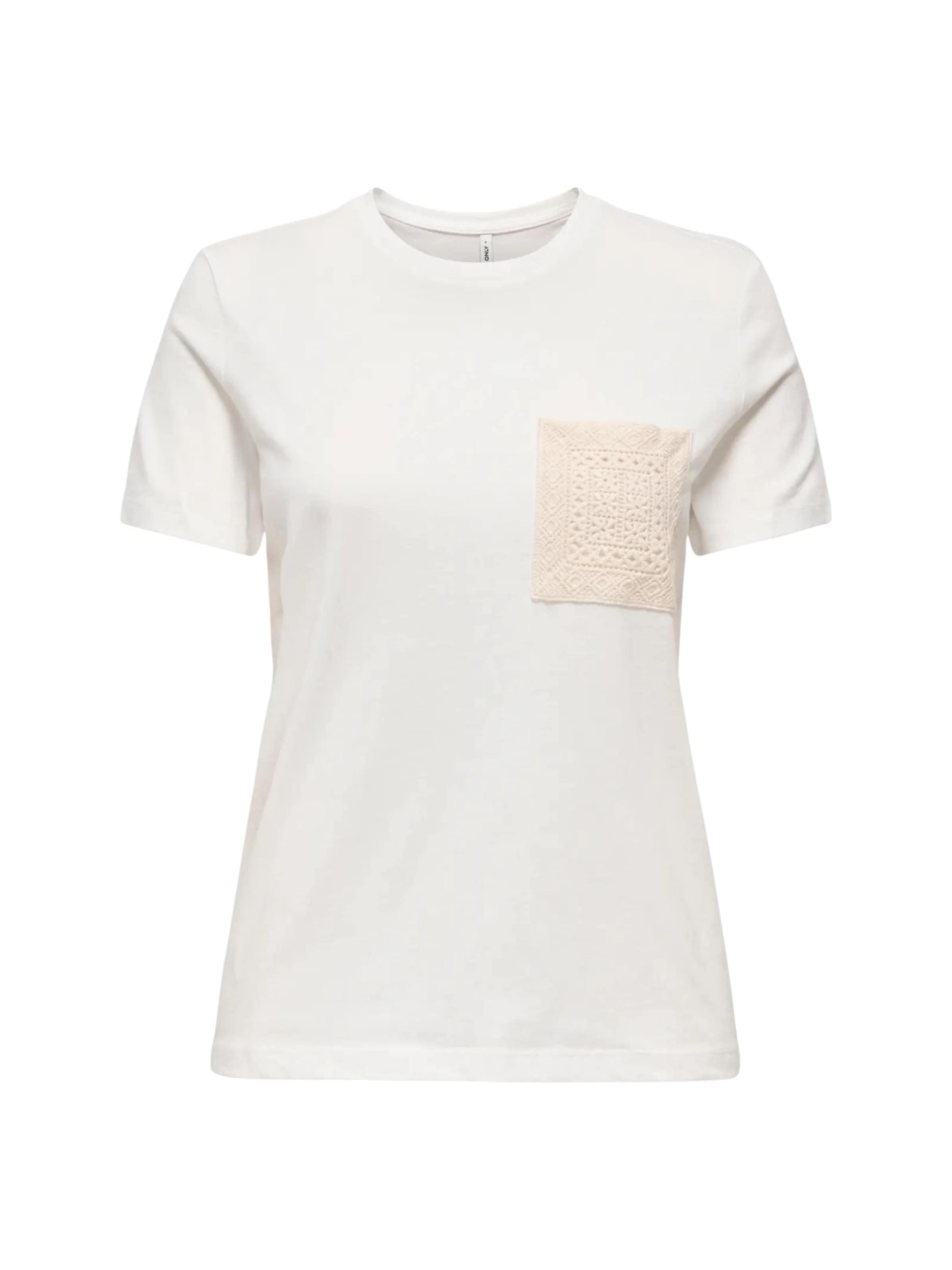 T-shirt 'ONLENJA' ONLY en blanc : devant