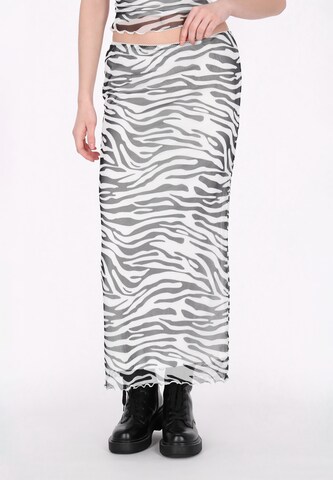myMo ROCKS - Falda 'Fashion Look' en blanco: frente