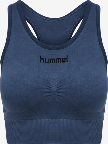 Hummel Bustier Sports-BH i blå: forside