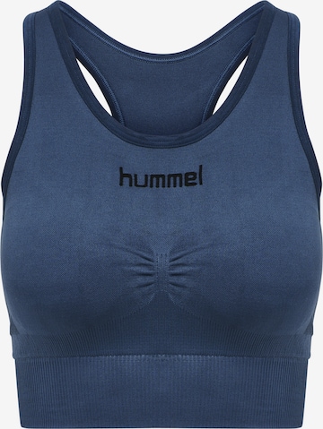 Hummel Спортивный бюстгальтер 'First' в Синий: спереди