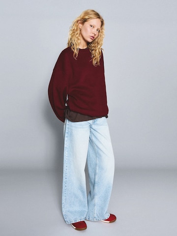 Bershka Mikina – červená