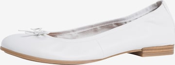 TAMARIS Ballet Flats 'Alena' in White: front