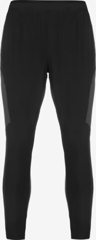 UNDER ARMOUR Regular Workout Pants 'Unstoppable Hybrid' in Black: front