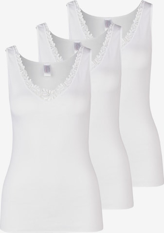 Nina von C. Unterhemd 'Fine Cotton' in Weiß: Vorderseite