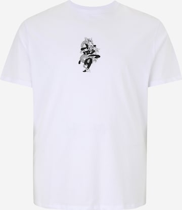 Jack & Jones PlusMajica 'JJMIKO' - bijela boja: prednji dio