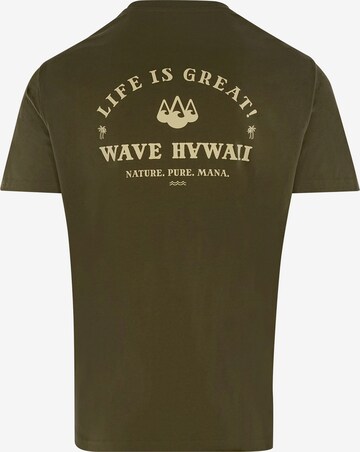 T-Shirt ' Mana ' Wave Hawaii en vert