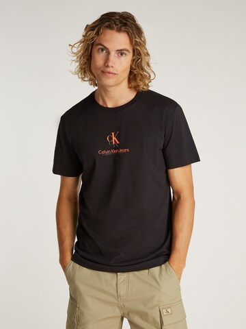 Maglietta di Calvin Klein Jeans in nero: frontale