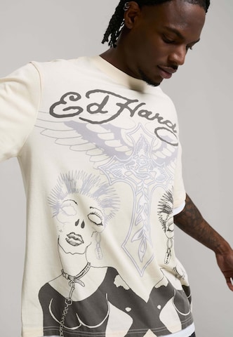 T-Shirt Ed Hardy en beige