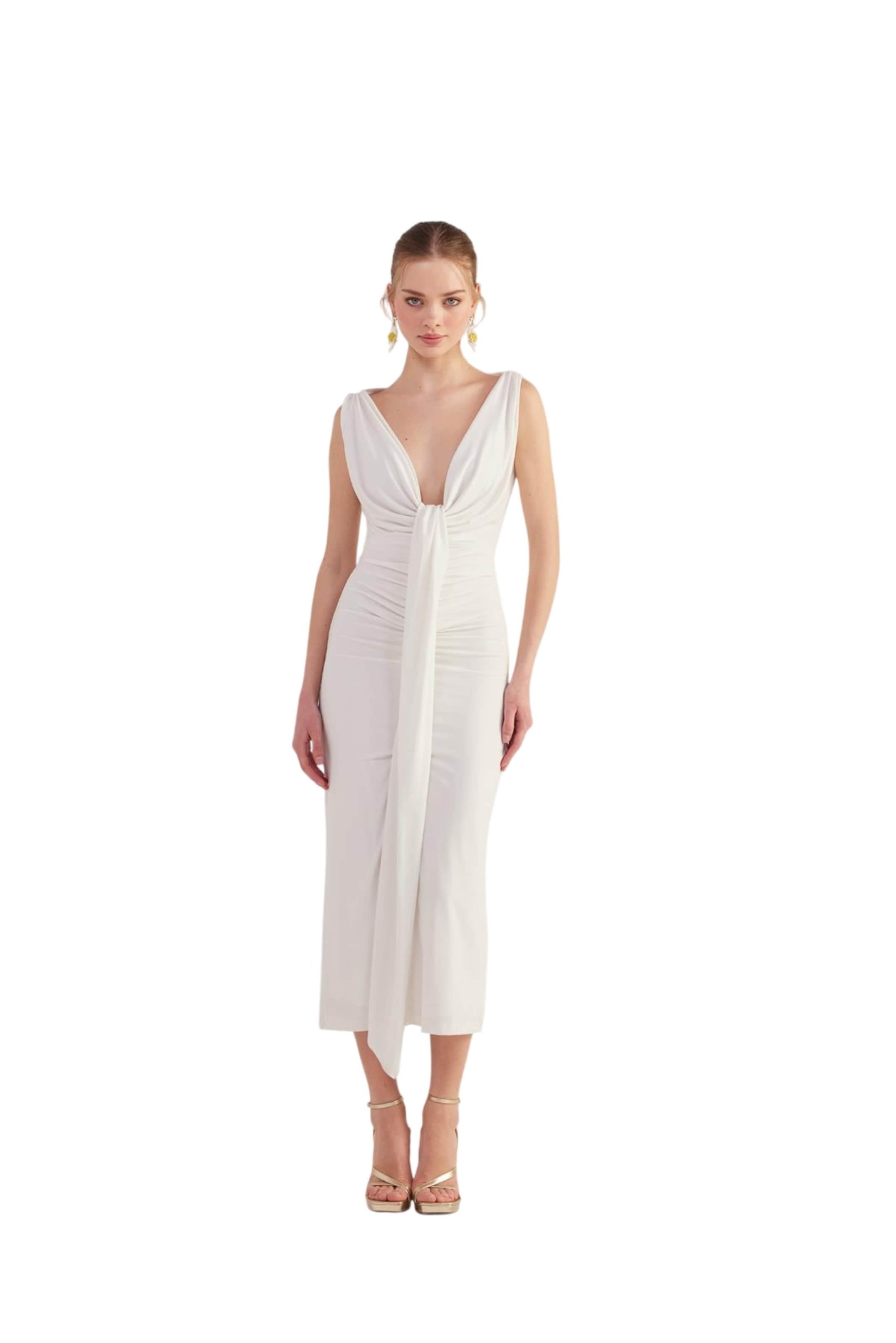 HOLLY LOLLY Kleid in Weiß: Vorderseite