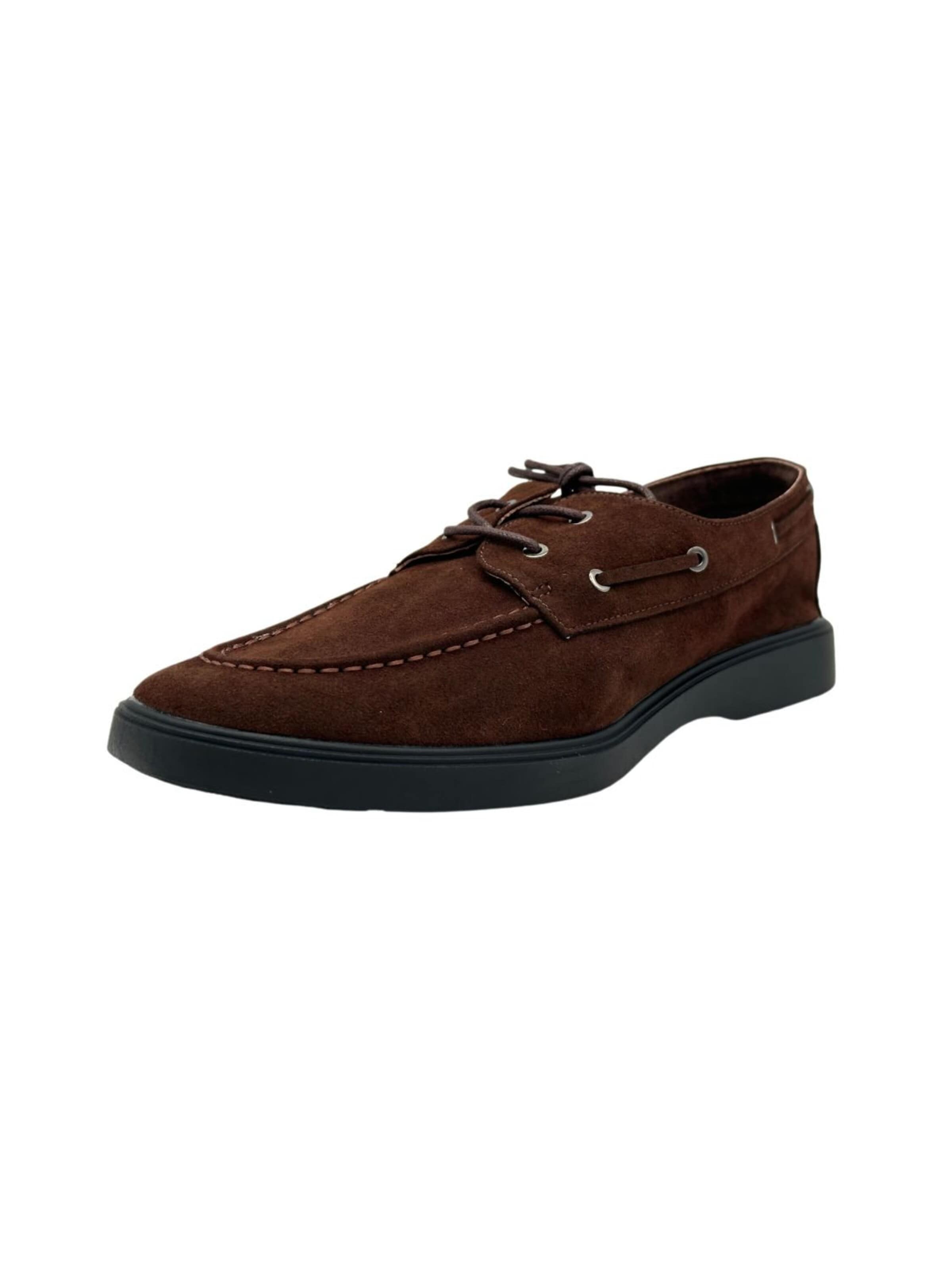 Nowaland Moccasins in Brown: front