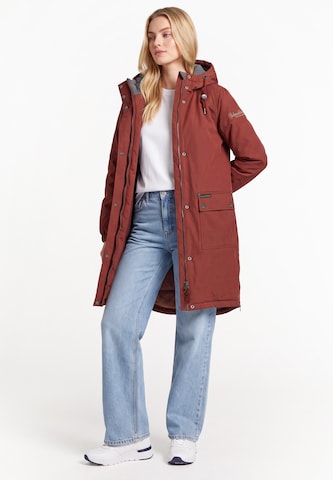 Schmuddelwedda Tussenparka in Rood